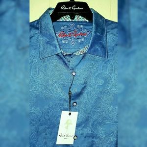 Robert Graham Paisley Button Shirt Mens 3XL NWT